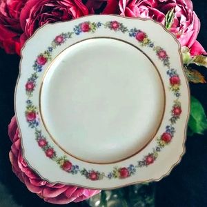 Paul Miller Bavaria China Royal York Vintage Floral Square Plate Replacement